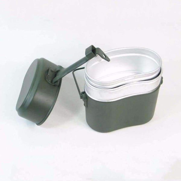 Planet Gates Germany Military Green 3pcs in 1 Camping Cookware Cook Set Hiking Survival Bento Lunch Boxes Pot/Bowl