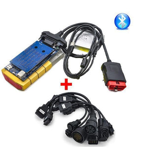 Planet Gates Germany / With gold CDP TCS Truck cables full set 8 for cdp tcs pro plus / multidiag pro / MVD OBDII diagnostic tool OBD 2 scanner truck leads