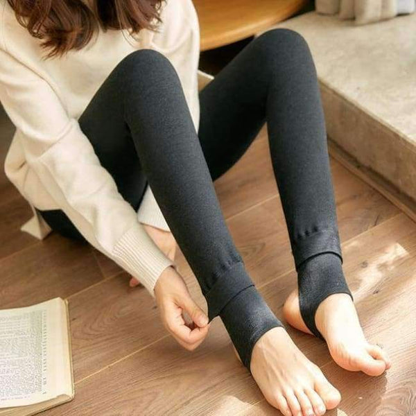 Planet Gates Gery New / One Size Warm Leggings for Women Milk Cotton Slim Leggings Single Cashmere Foot Wear Elastic Pants Legging Female Winter Leggings