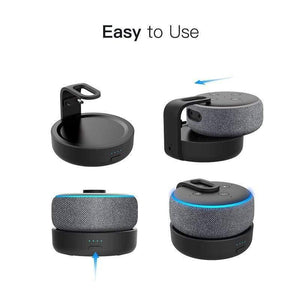 GGMM Original Portable Battery Base For Amazon Echo Dot 3rd Gen Rechargable Docking Station For Alexa Speaker With 8 Hours Play