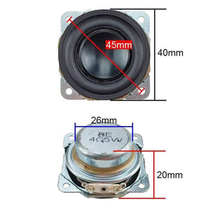 Planet Gates GHXAMP 1.5 Inch 40mm Full Range Speaker 4Ohm 5W Neodymium Bluetooth Speaker Aluminum Basin Repair Audio Driver Diy 2pc