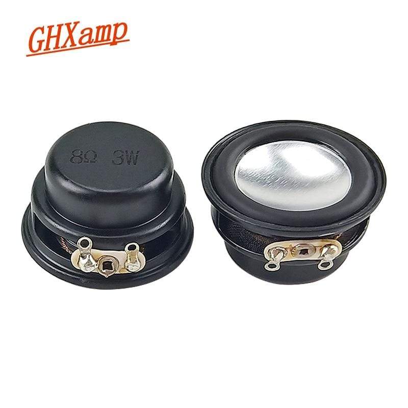Planet Gates GHXAMP 1 Inch 31mm Full Range Speaker 8Ohm 3W Aluminum Film Rubber Edge Full Range Driver For Audio Parts Diy