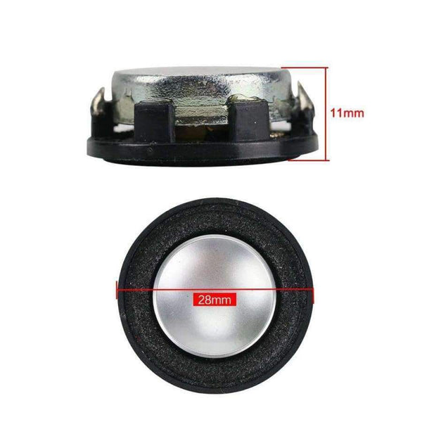 Planet Gates GHXAMP 1 INCH 4Ohm 3W Mini Speaker 28mm Full Range Sound Midrange bass Foam Side MP3 Speaker Round 1 Pairs