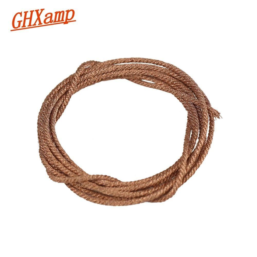 GHXAMP 1M 12 Strand Stage Speaker Lead Wire Subwoofer Braided Copper Wire For 8" 10" Inch Woofer PA Speaker Repair