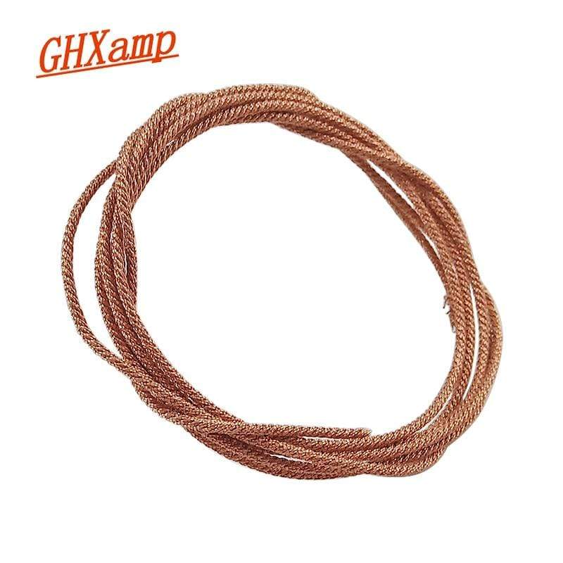 Planet Gates GHXAMP 1M Subwoofer Speaker Lead Wire Braided Copper Wire For 5" 6.5" 8" 10"Inch Woofer PA Speaker Voice Coil Repair