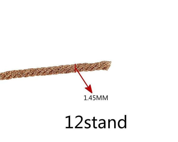 Planet Gates GHXAMP 1M Subwoofer Speaker Lead Wire Braided Copper Wire For 5" 6.5" 8" 10"Inch Woofer PA Speaker Voice Coil Repair