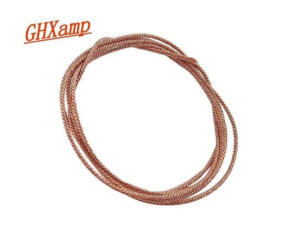 Planet Gates GHXAMP 1M Subwoofer Speaker Lead Wire Braided Copper Wire For 5" 6.5" 8" 10"Inch Woofer PA Speaker Voice Coil Repair