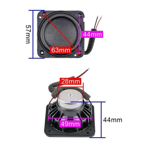 Planet Gates GHXAMP 2.25 Inch Full Range Speaker Neodymium Loudspeaker Unit 4OHM 20W Full Frequency Audio Driver Large Stroke ABS Frame 2PCS