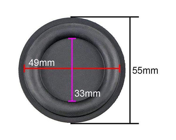 Planet Gates GHXAMP 2 Inch 55mm Speaker Bass Passive Radiator Special Woofer Vibration Diaphragm Dual Rubber Edges Subwoofer Auxiliary Driver