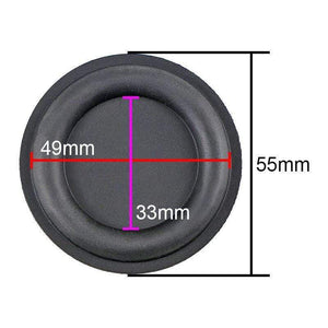 Planet Gates GHXAMP 2 Inch 55mm Speaker Bass Passive Radiator Special Woofer Vibration Diaphragm Dual Rubber Edges Subwoofer Auxiliary Driver