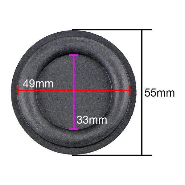 Planet Gates GHXAMP 2 Inch 55mm Speaker Bass Passive Radiator Special Woofer Vibration Diaphragm Dual Rubber Edges Subwoofer Auxiliary Driver