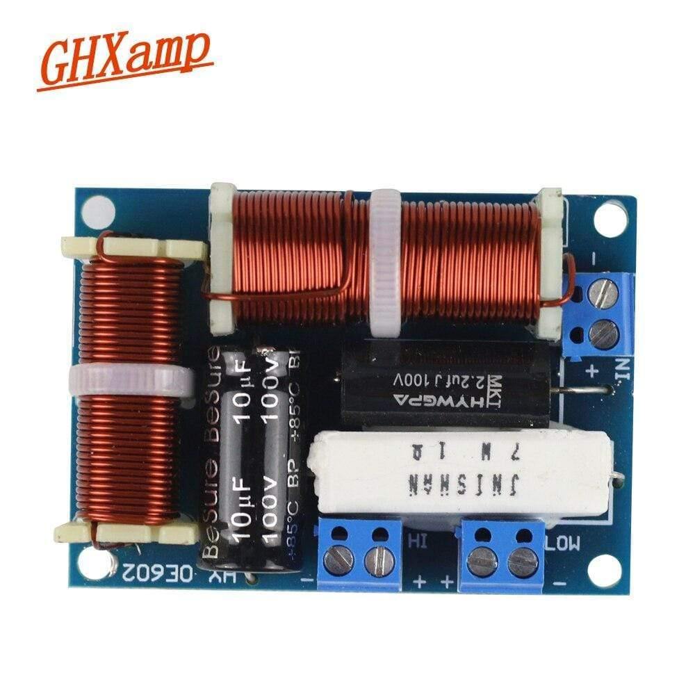 GHXAMP 2 Way Crossover Audio Speaker Board MINI Tweeter Bass Bookshelf HIFI Loudspeaker Frequency Divider Universal 80W 2PCS