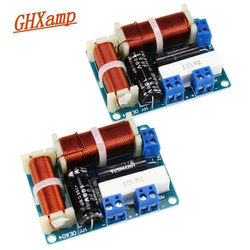 GHXAMP 2 Way Crossover Audio Speaker Board MINI Tweeter Bass Bookshelf HIFI Loudspeaker Frequency Divider Universal 80W 2PCS