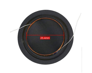 Planet Gates GHXAMP 25.4mm 25.5mm Tweeters Voice Coil 1 inch 6ohm 8ohm Silk Diaphragm Membrane KSV Treble Speaker Repair accessories DIY 2PCS