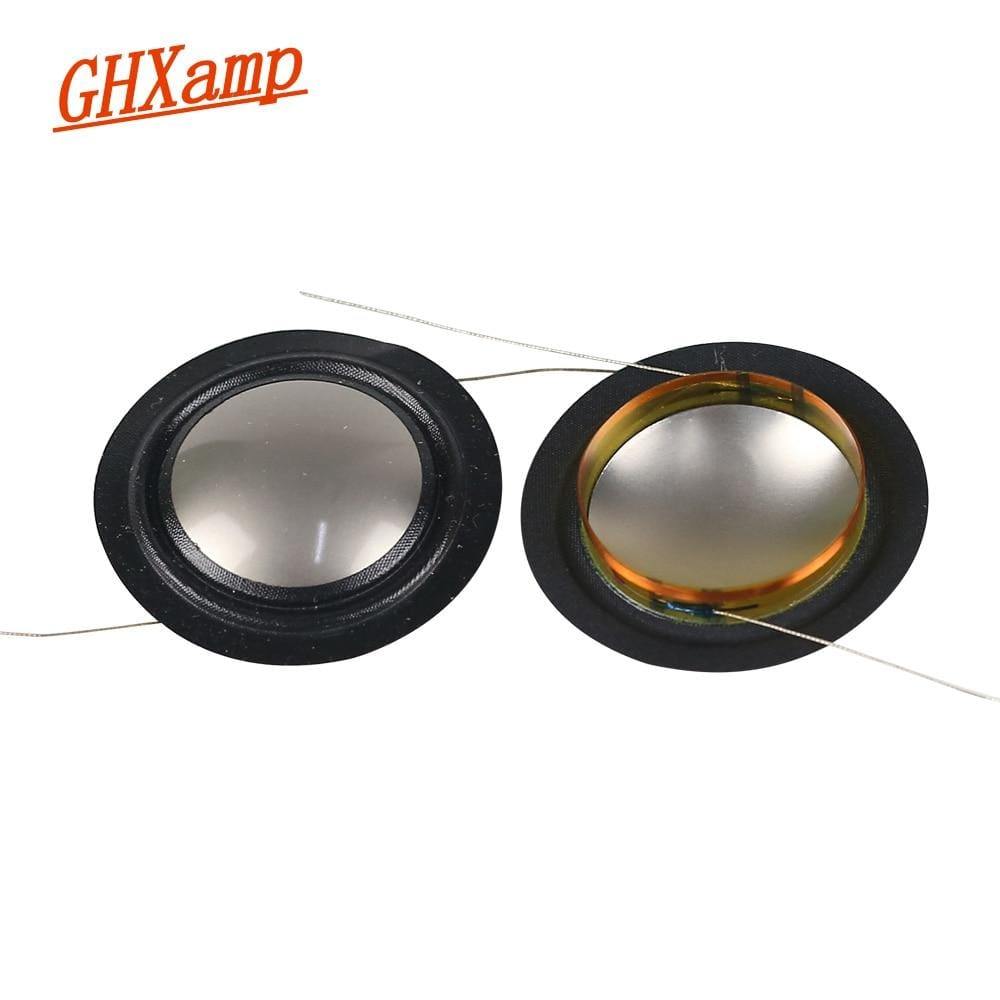 GHXAMP 25.4mm Imported Metal Titanium Film + Silk Side Diaphragm 25 Core Tweeter Voice Coil Speaker Repair Film 8 OHM 1 Pairs