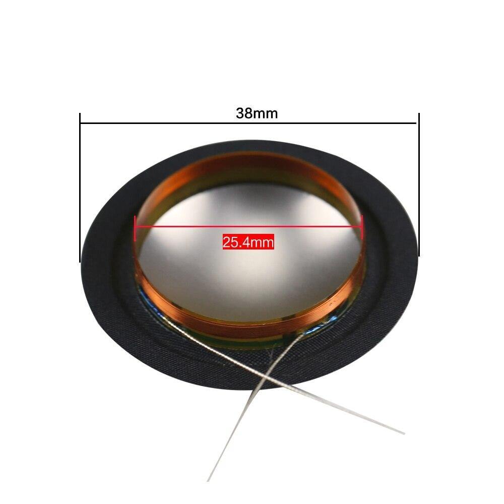 Ghxamp 25.4MM Voice Coil Imported Metal Titanium Composite Silk Diaphragm 25 Core Tweeter Speaker Repair Same Side 8OHM 1Pairs