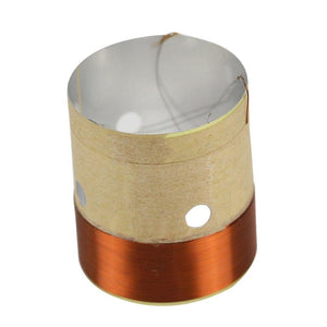 GHXAMP 25.5MM Core BASS Voice Coil 8ohm White Aluminum With Sound Air Outlet Hole For 4 INCH -10 INCH Speaker Repair DIY 1 Pairs