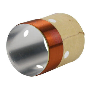 GHXAMP 25.5MM Core BASS Voice Coil 8ohm White Aluminum With Sound Air Outlet Hole For 4 INCH -10 INCH Speaker Repair DIY 1 Pairs