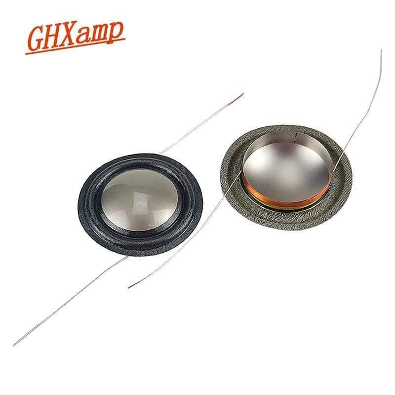 GHXAMP 25.9mm Tweeter Voice Coil Titanium Film 8ohm Speaker Repair Parts 26 Core For B&W Speaker Copper Clad Aluminum Coil 2PCS