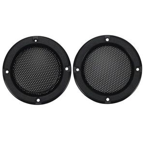 GHXAMP 2PCS 2 Inch Black Car Speaker Grill Mesh Enclosure Net Protective Cover DIY Speaker Accessories