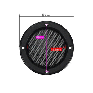 GHXAMP 2PCS 2 Inch Black Car Speaker Grill Mesh Enclosure Net Protective Cover DIY Speaker Accessories