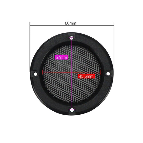 GHXAMP 2PCS 2 Inch Black Car Speaker Grill Mesh Enclosure Net Protective Cover DIY Speaker Accessories