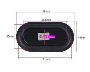 Planet Gates GHXAMP 2PCS Bass Passive Radiator Vibration Membrane Rubber for Auxiliary Low Frequency Subwoofer Protable Speaker Home-made DIY