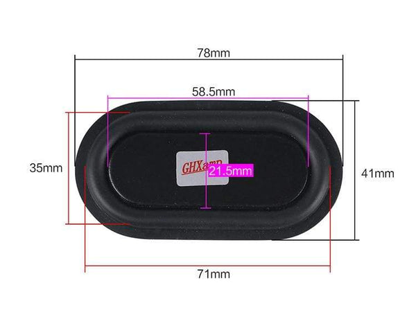 Planet Gates GHXAMP 2PCS Bass Passive Radiator Vibration Membrane Rubber for Auxiliary Low Frequency Subwoofer Protable Speaker Home-made DIY
