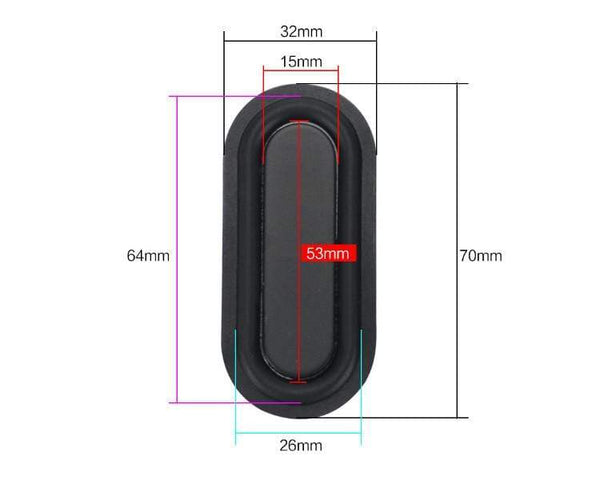 Planet Gates GHXAMP 2PCS Bass Passive Radiator Vibration Membrane Rubber for Auxiliary Low Frequency Subwoofer Protable Speaker Home-made DIY