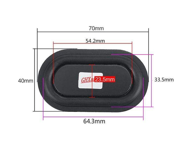 Planet Gates GHXAMP 2PCS Bass Passive Radiator Vibration Membrane Rubber for Auxiliary Low Frequency Subwoofer Protable Speaker Home-made DIY