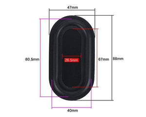 Planet Gates GHXAMP 2PCS Bass Passive Radiator Vibration Membrane Rubber for Auxiliary Low Frequency Subwoofer Protable Speaker Home-made DIY