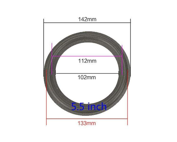 Planet Gates GHXAMP 2PCS Speaker Foam Repair Folding Edge Ring Subwoofer Speaker Repair Accessories DIY 5 INCH 6.5INCH 8 INCH 10 12 INCH