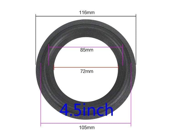 Planet Gates GHXAMP 2PCS Speaker Foam Repair Folding Edge Ring Subwoofer Speaker Repair Accessories DIY 5 INCH 6.5INCH 8 INCH 10 12 INCH