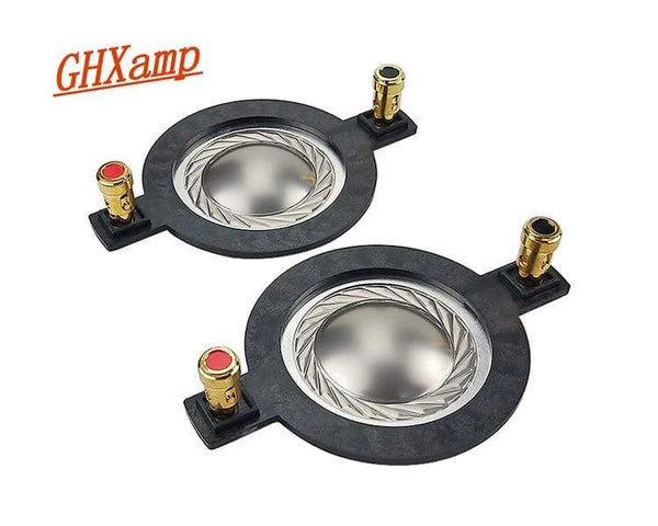 Planet Gates GHXAMP 34.4MM Tweeter Diaphragm Voice Coil Titanium Film Flat aluminum Driver 34.5 core components With Column 90MM 1Pairs