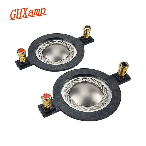 Planet Gates GHXAMP 34.4MM Tweeter Diaphragm Voice Coil Titanium Film Flat aluminum Driver 34.5 core components With Column 90MM 1Pairs