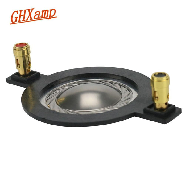 Planet Gates GHXAMP 34.4MM Tweeter Diaphragm Voice Coil Titanium Film Flat aluminum Driver 34.5 core components With Column 90MM 1Pairs