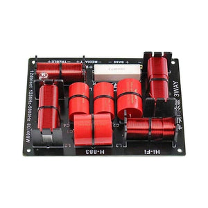 GHXAMP 400W 3 Way Crossover Hifi Tweeter Midange Woofer Speaker Crossover 1250H/5000HZ With High-pitched Protection 1PC