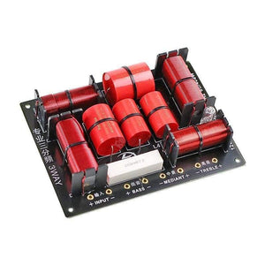 GHXAMP 400W 3 Way Crossover Hifi Tweeter Midange Woofer Speaker Crossover 1250H/5000HZ With High-pitched Protection 1PC