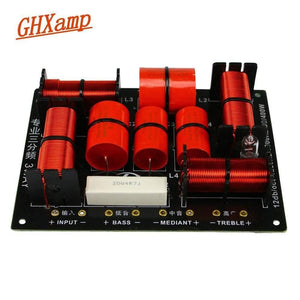 GHXAMP 400W 3 Way Crossover Hifi Tweeter Midange Woofer Speaker Crossover 1250H/5000HZ With High-pitched Protection 1PC