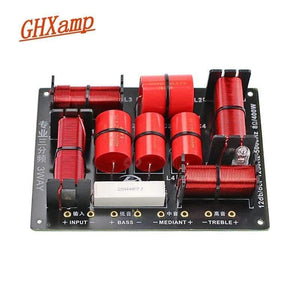 GHXAMP 400W 3 Way Crossover Hifi Tweeter Midange Woofer Speaker Crossover 1250H/5000HZ With High-pitched Protection 1PC