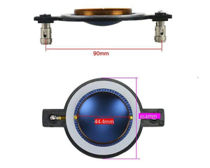 Planet Gates GHXAMP 44.4mm Flat Wires Tweeter Speaker Voice Coil Blue Film Aluminum With column 44.4 core tweeter driver accessories