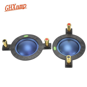 Planet Gates GHXAMP 44.4MM Voice Coil Blue Film 44 Core Horn Tweeter Driver Diaphragm Treble Speaker Repair DIY 8OHM 70-250W High-end 2PCS