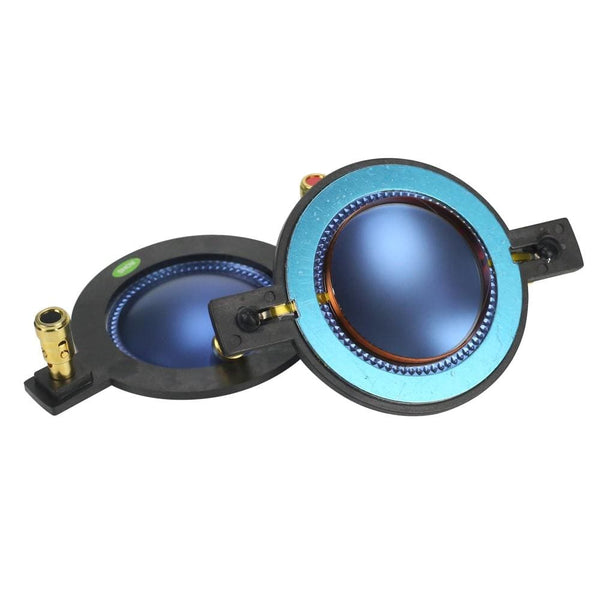 Planet Gates GHXAMP 44.4MM Voice Coil Blue Film 44 Core Horn Tweeter Driver Diaphragm Treble Speaker Repair DIY 8OHM 70-250W High-end 2PCS