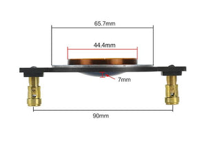 Planet Gates GHXAMP 44.4MM Voice Coil Blue Film 44 Core Horn Tweeter Driver Diaphragm Treble Speaker Repair DIY 8OHM 70-250W High-end 2PCS