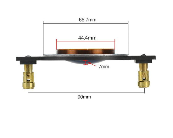 Planet Gates GHXAMP 44.4MM Voice Coil Blue Film 44 Core Horn Tweeter Driver Diaphragm Treble Speaker Repair DIY 8OHM 70-250W High-end 2PCS