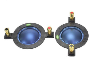 Planet Gates GHXAMP 44.4MM Voice Coil Blue Film 44 Core Horn Tweeter Driver Diaphragm Treble Speaker Repair DIY 8OHM 70-250W High-end 2PCS