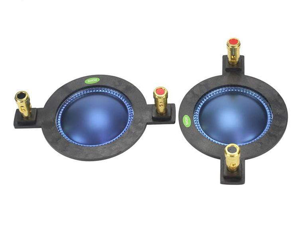 Planet Gates GHXAMP 44.4MM Voice Coil Blue Film 44 Core Horn Tweeter Driver Diaphragm Treble Speaker Repair DIY 8OHM 70-250W High-end 2PCS
