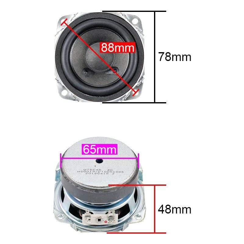 Planet Gates GHXAMP 4OHM 15W 3 Inch Full Range Speaker Tweeter Mid Bass Loudspeaker Built-in All Frequency Audio Driver Unit 2PCS