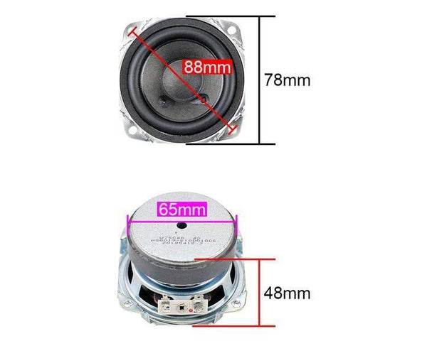 Planet Gates GHXAMP 4OHM 15W 3 Inch Full Range Speaker Tweeter Mid Bass Loudspeaker Built-in All Frequency Audio Driver Unit 2PCS