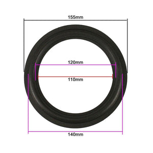 GHXAMP 6.5 Inch 155mm 140mm 120mm 110mm Speaker Suspension P14 Foam Edge Woofer Speaker Repairs 1Pairs